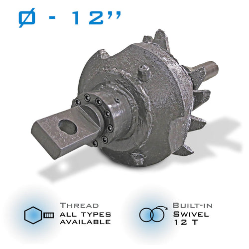 12" Fluted Reamer 12T build in swivel