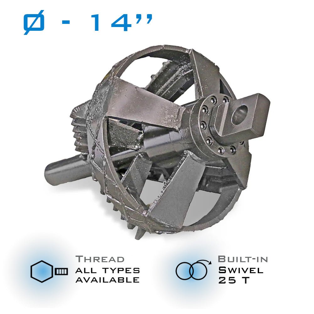 14" Fly-Cutter Reamer 25T build in swivel