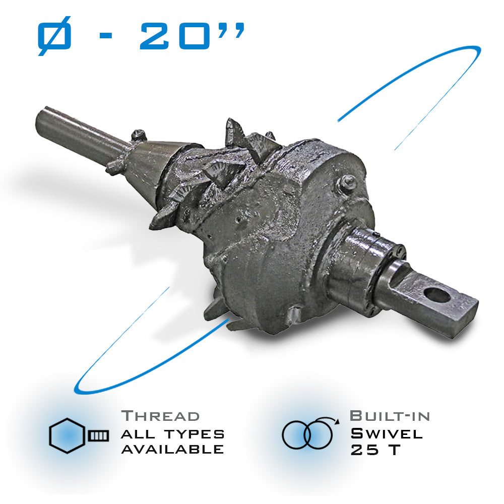 20" Fluted Reamer 25T build in swivel