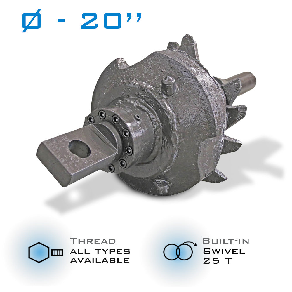 20" Fluted Reamer 25T build in swivel