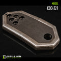 Kondex Drill Defender Flat Bit 3/4" DW 5-Hole — 4" Taper Bit, Ditchwitch Compatible, 5 Hole 3/4" Thick