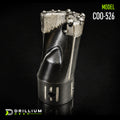 Kondex KX Cobble Bit — VM 5", 2-Port, LC, Carbides, 2.5" Spline