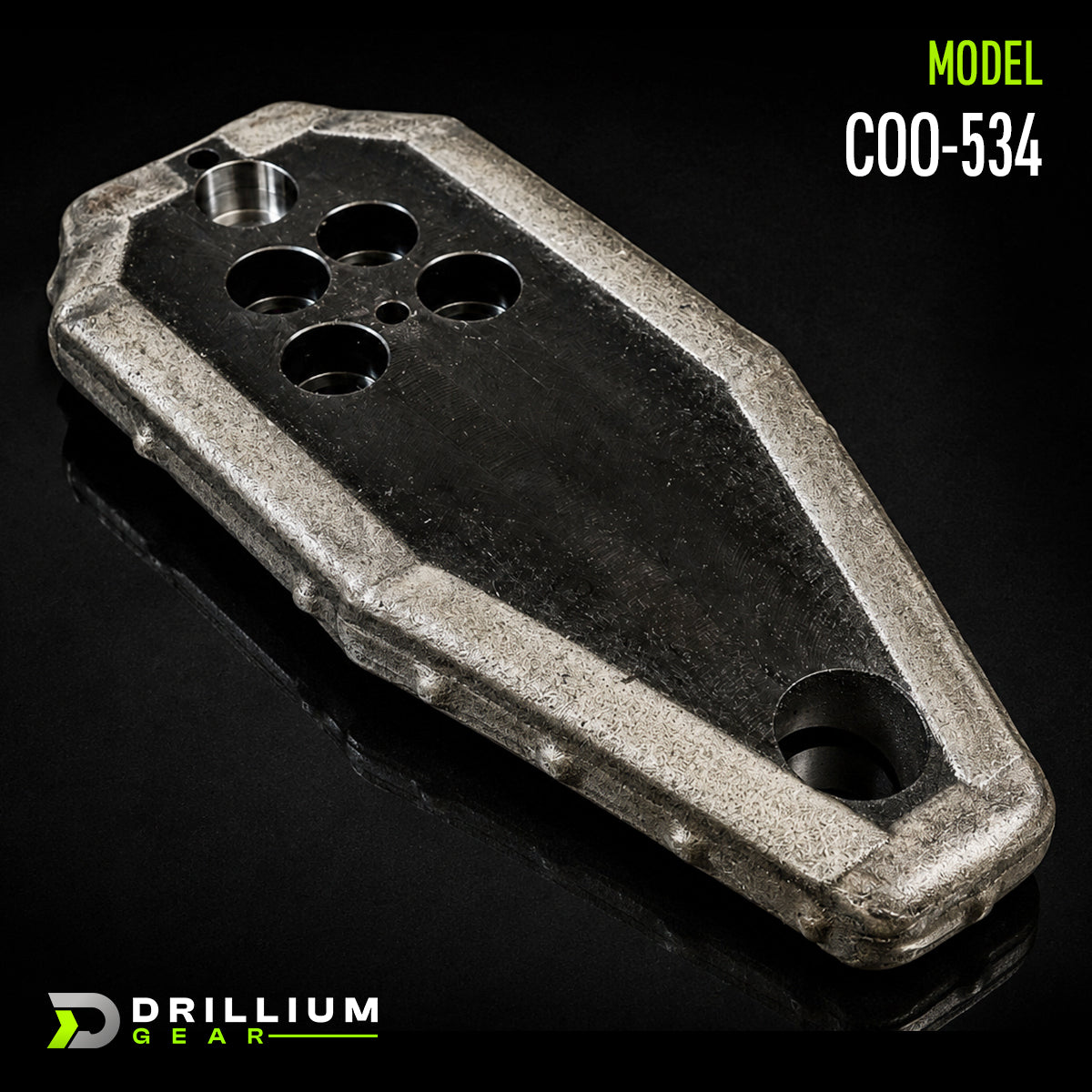 Kondex Drill Defender Flat Bit 3/4" DW 5-Hole — 4" Carbide Steep Taper, Ditchwitch Compatible, 5 Hole, 3/4" Thick