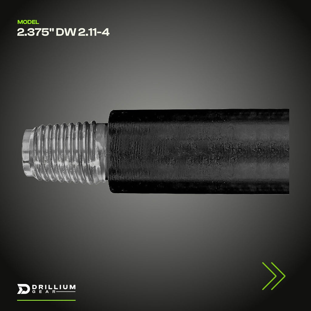 Drillium Gear drill rod 2.375 in, DW 2.11-4 thread