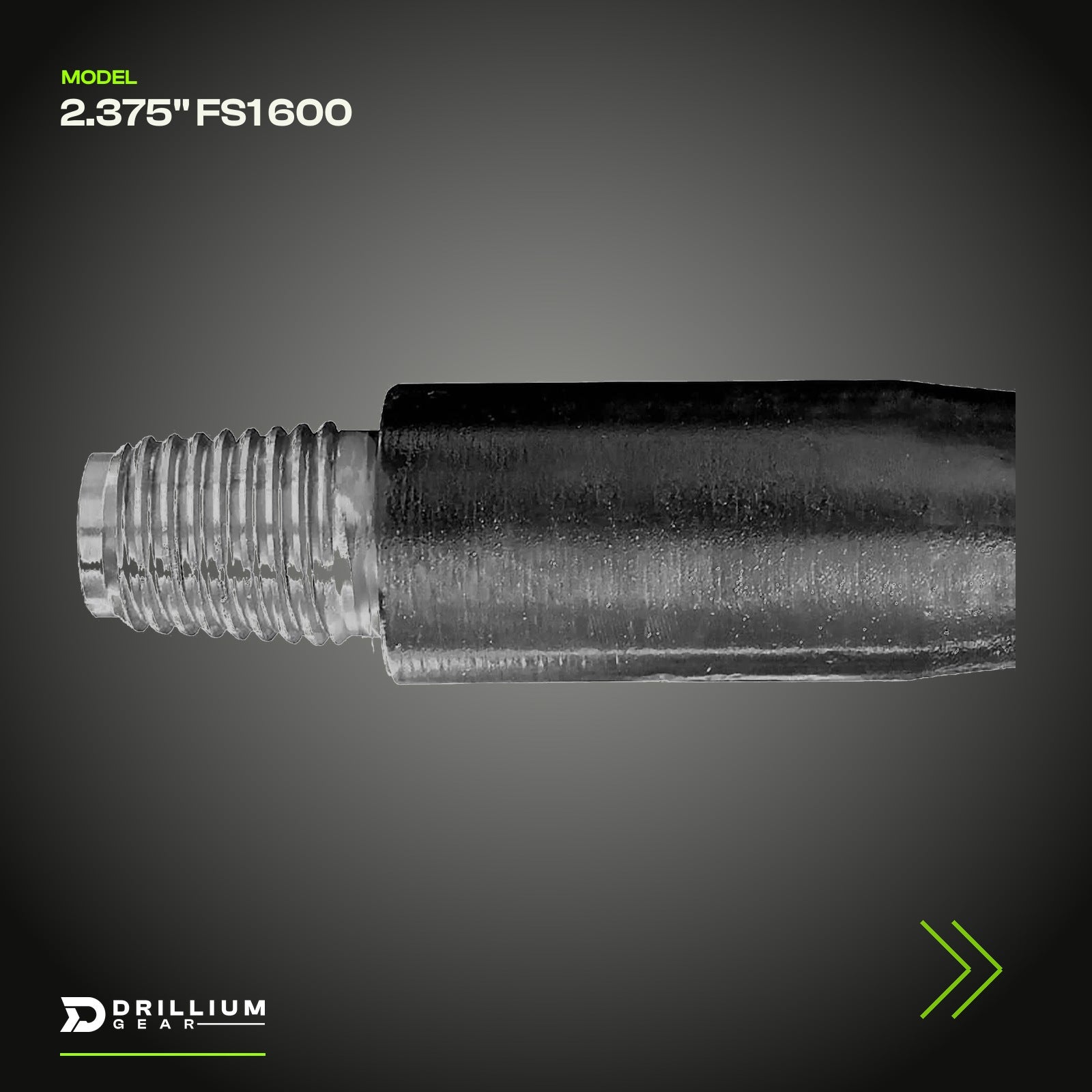Drillium Gear drill rod 2.375 in, FS1 600 thread